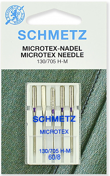 Иглы для швейных машин Schmetz №60 для микротекстиля