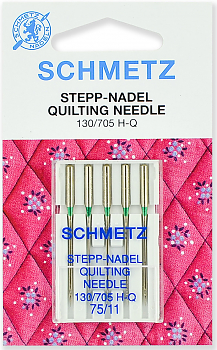 Иглы для швейных машин Schmetz №75 для квилтинга