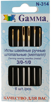 Иглы для ручного шитья Gamma N-314