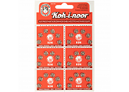 Кнопки KOH-I-NOOR KIN1000 №1/2 6 шт никель