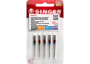 Иглы для швейных машин Singer 2020 №70-100 универсальные